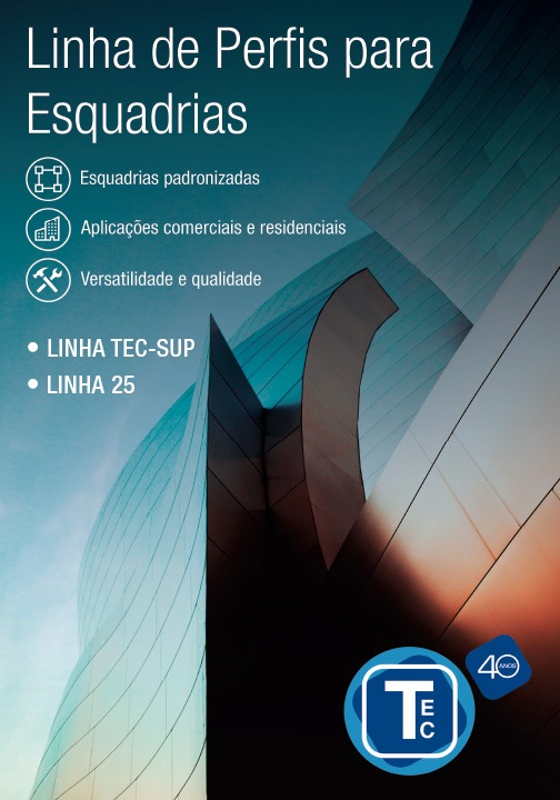 Capa do catálogo da linha Tec-Sup
